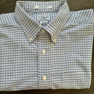 L.L. Bean Men's Wrinkle-Free Checkered Shirt